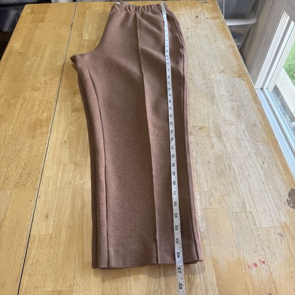 Everlane The Dream Knit Pant Sz XL Golden Brown Pocket Tapered Ankle Length EUC - Picture 12 of 16